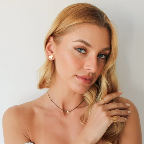 Choker Laguna Fio Coreano com Coração