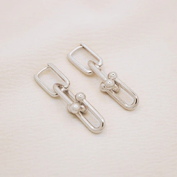 Brinco Pure Argola Retangular Elos