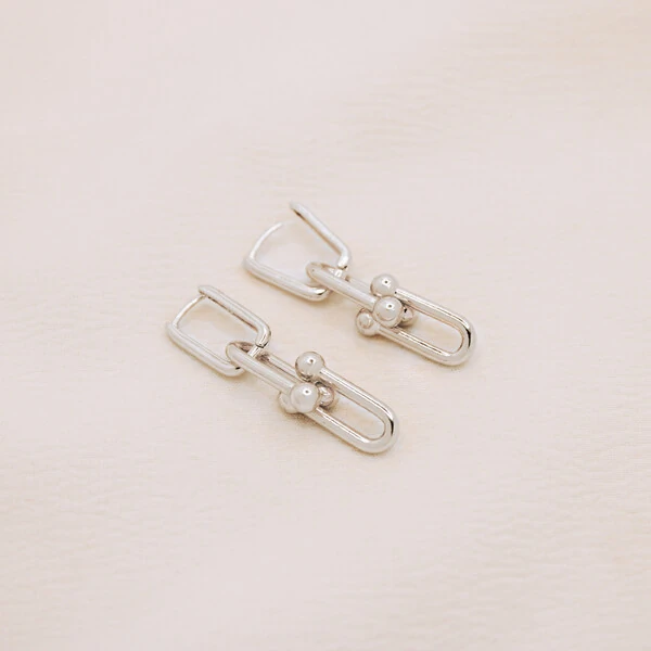 Brinco Pure Argola Retangular Elos