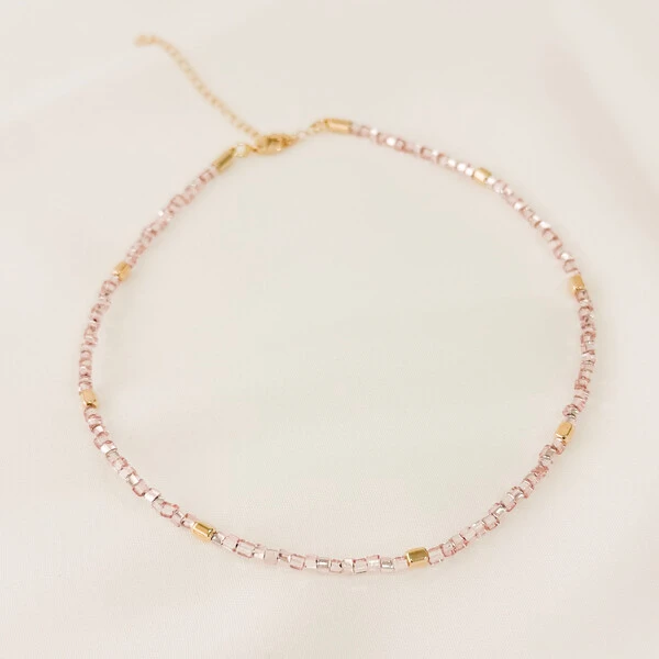 Choker Ibiza Cristais Jablonex com Quadradinhos