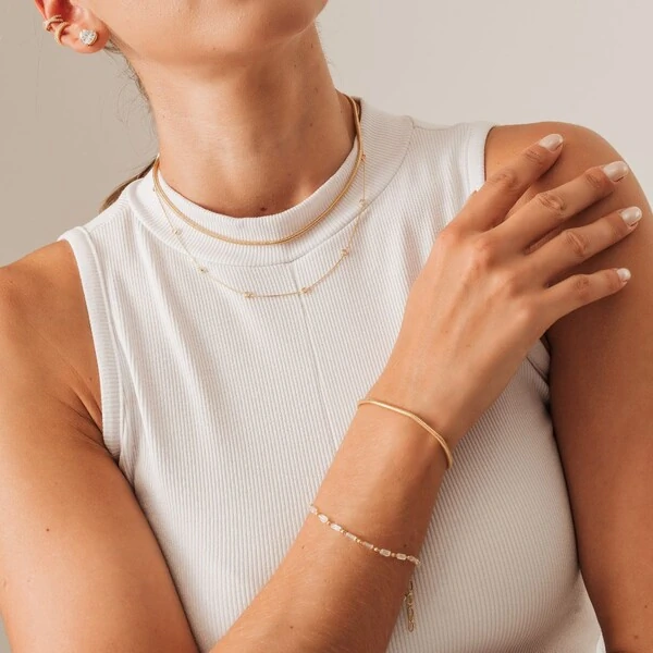 Pulseira Rio Branco Canutilho Transparente