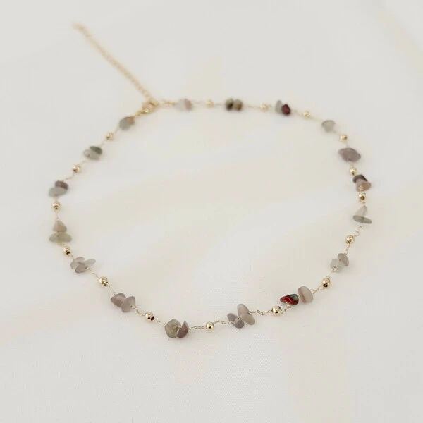 Choker Hana Cascalho com Esfera