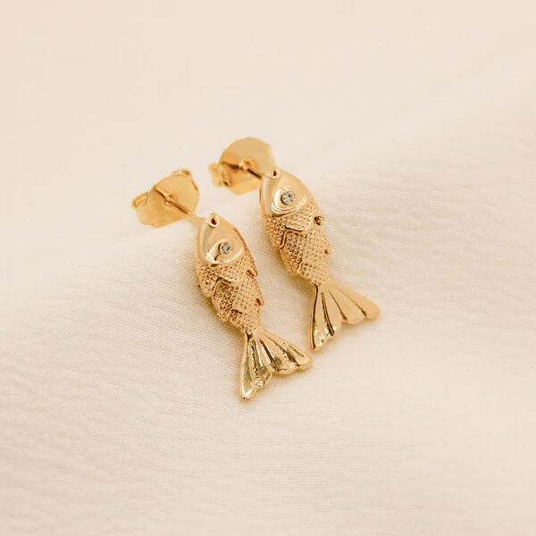 Brinco Parral Peixe Escamado Pino