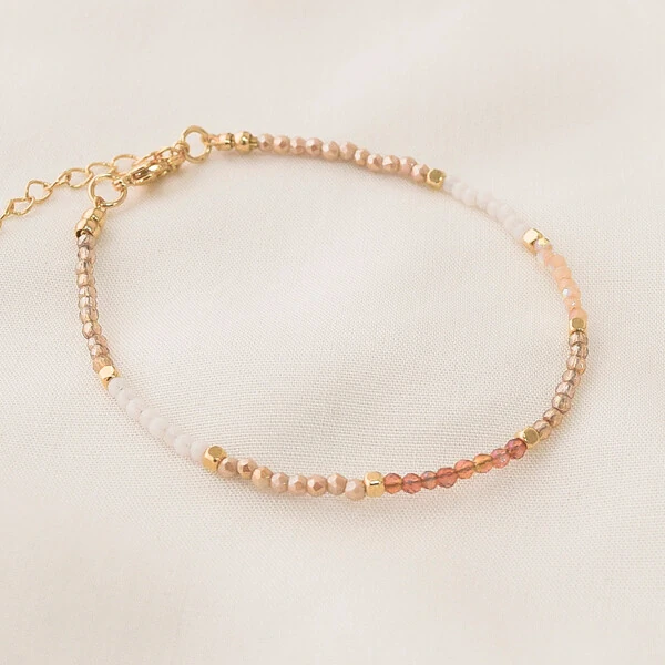 Pulseira Maragogi Cristal e Cubo de Metal
