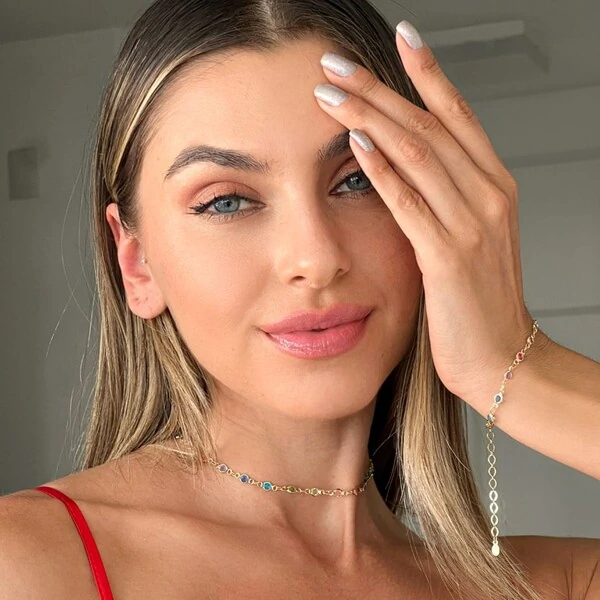 Pulseira Rio de Janeiro Corrente Tiffany de Zircônia