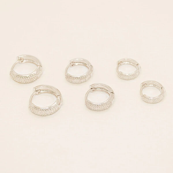 Brinco Catu Argola Textura Bolinha