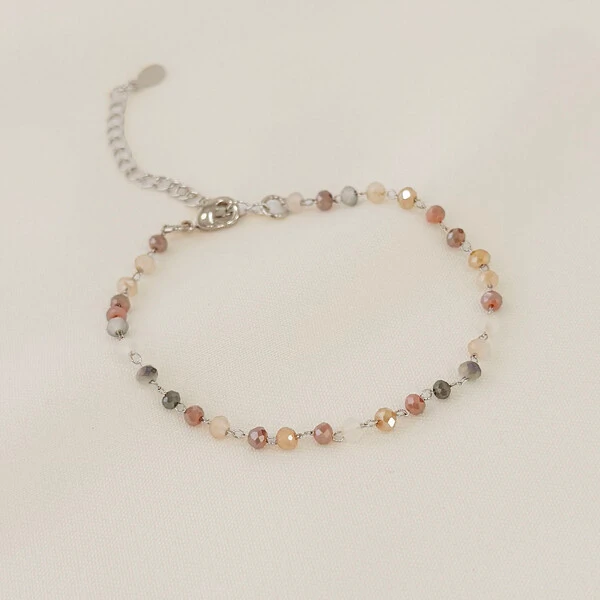 Pulseira Lima Silver Cristais Coloridos