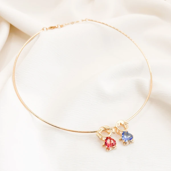 Choker Menino / Menina Banho Ouro 18K