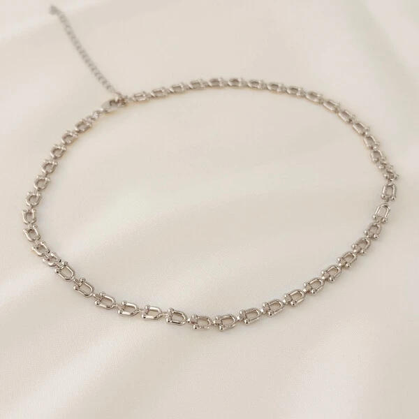 Choker Flórida Corrente Elos Cadeados
