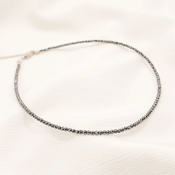 Choker Auckland Hematita Natural