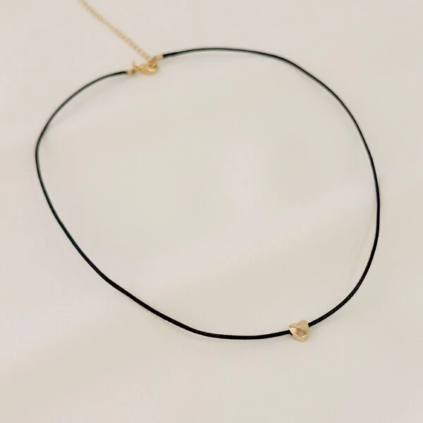 Choker Laguna Fio Coreano com Coração