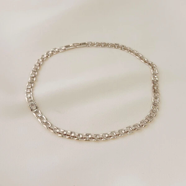 Choker Vancouver 6mm Corrente Relógio Médio com Fecho Jóia