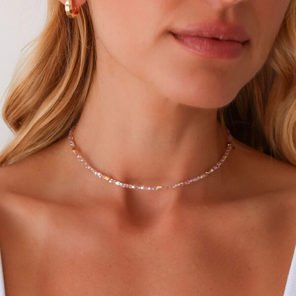 Choker Ibiza Cristais Jablonex com Quadradinhos