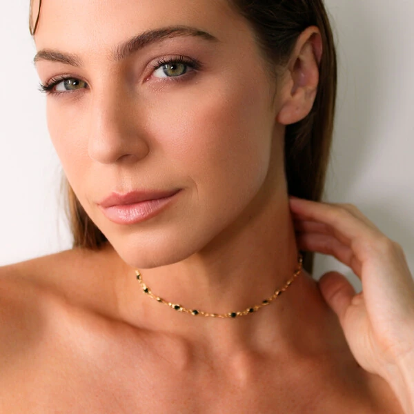 Choker Rio de Janeiro Corrente Tiffany Cristal Colors