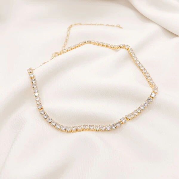 Choker Doha Riviera de Zircônia Quadrada Cristal