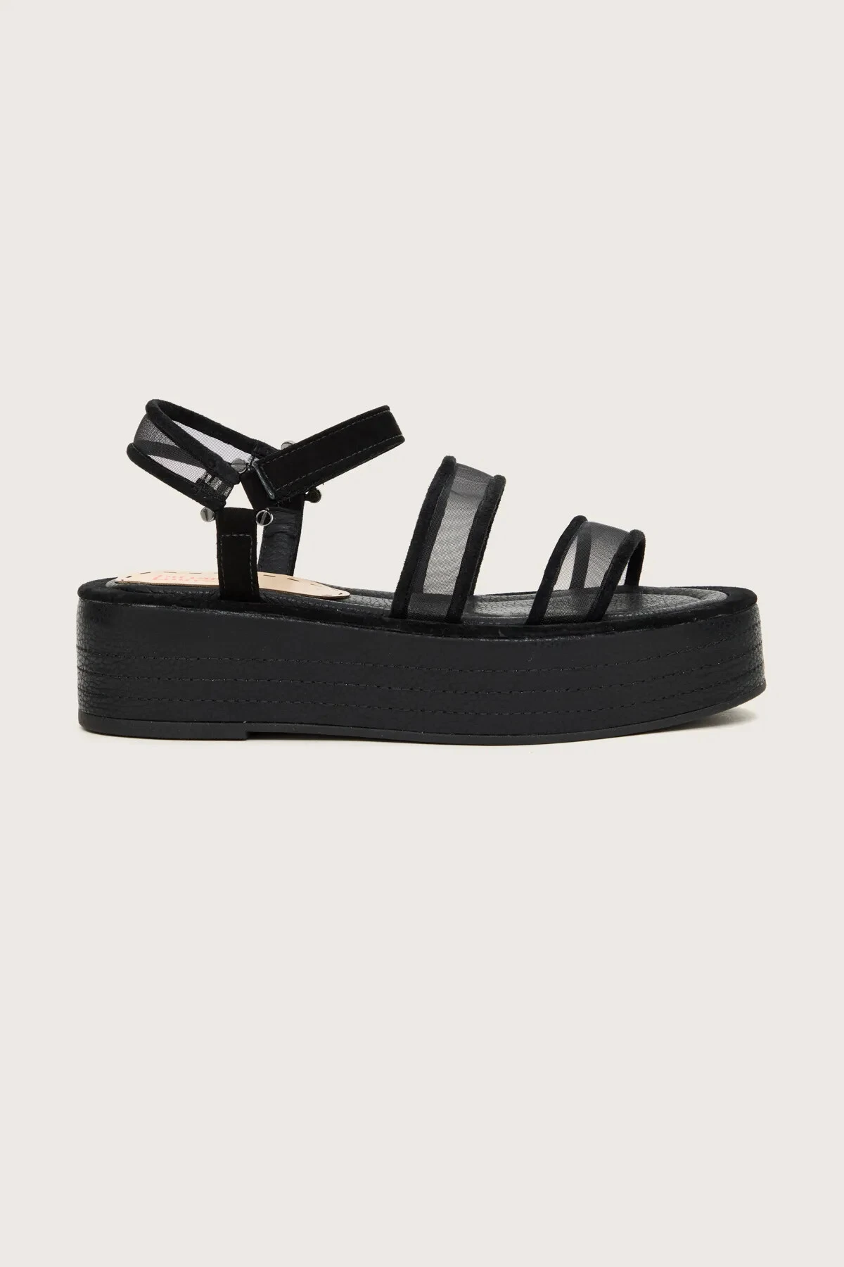 Foto Sandália Flatform Double Tule