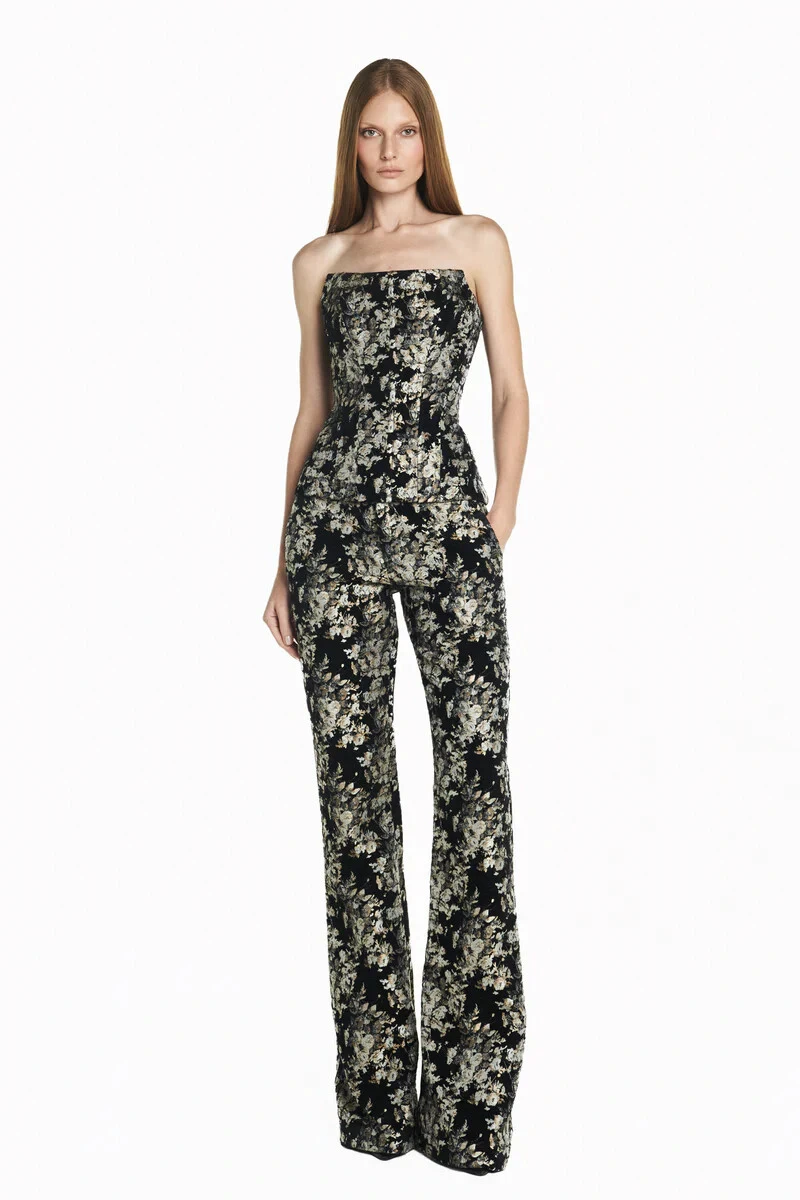 FotoCalça Alfaiataria Jacquard Floral