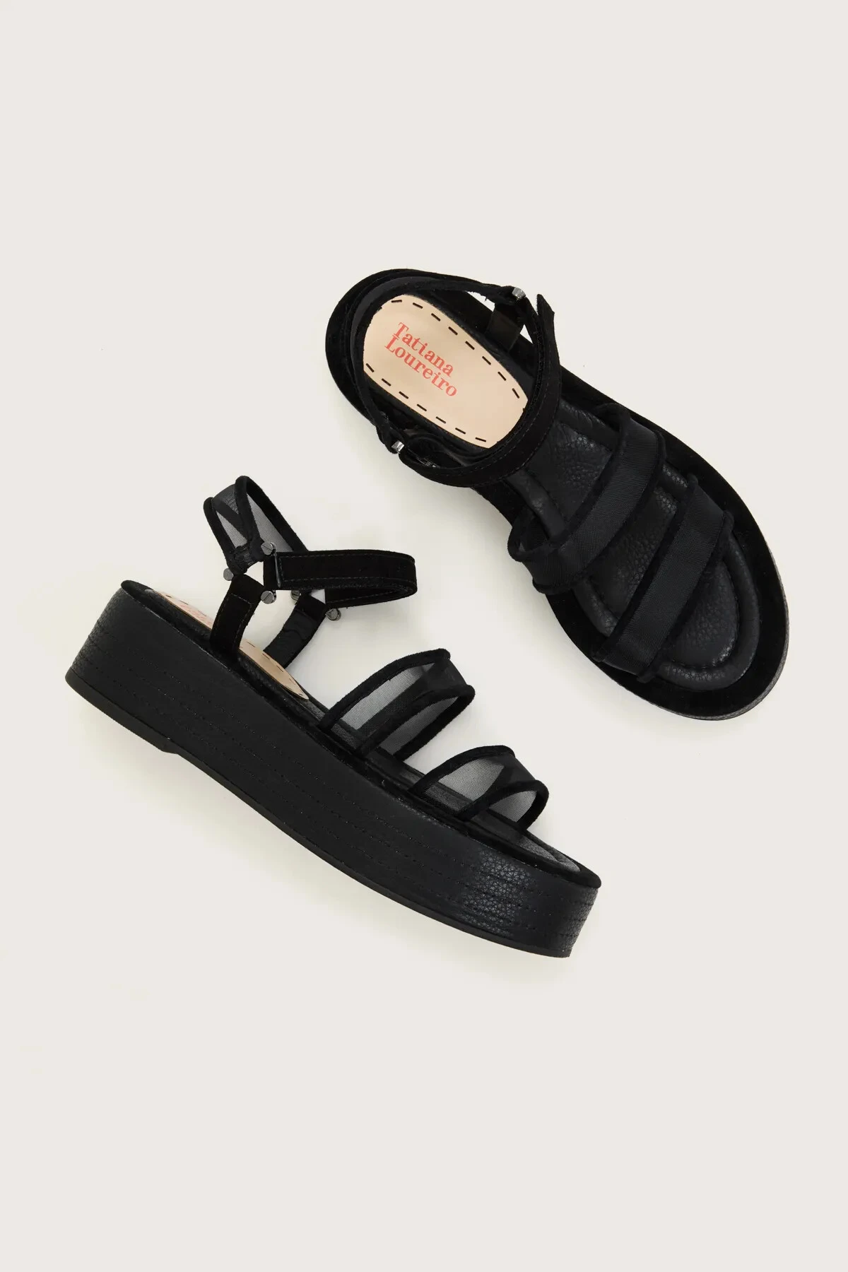 Foto Sandália Flatform Double Tule