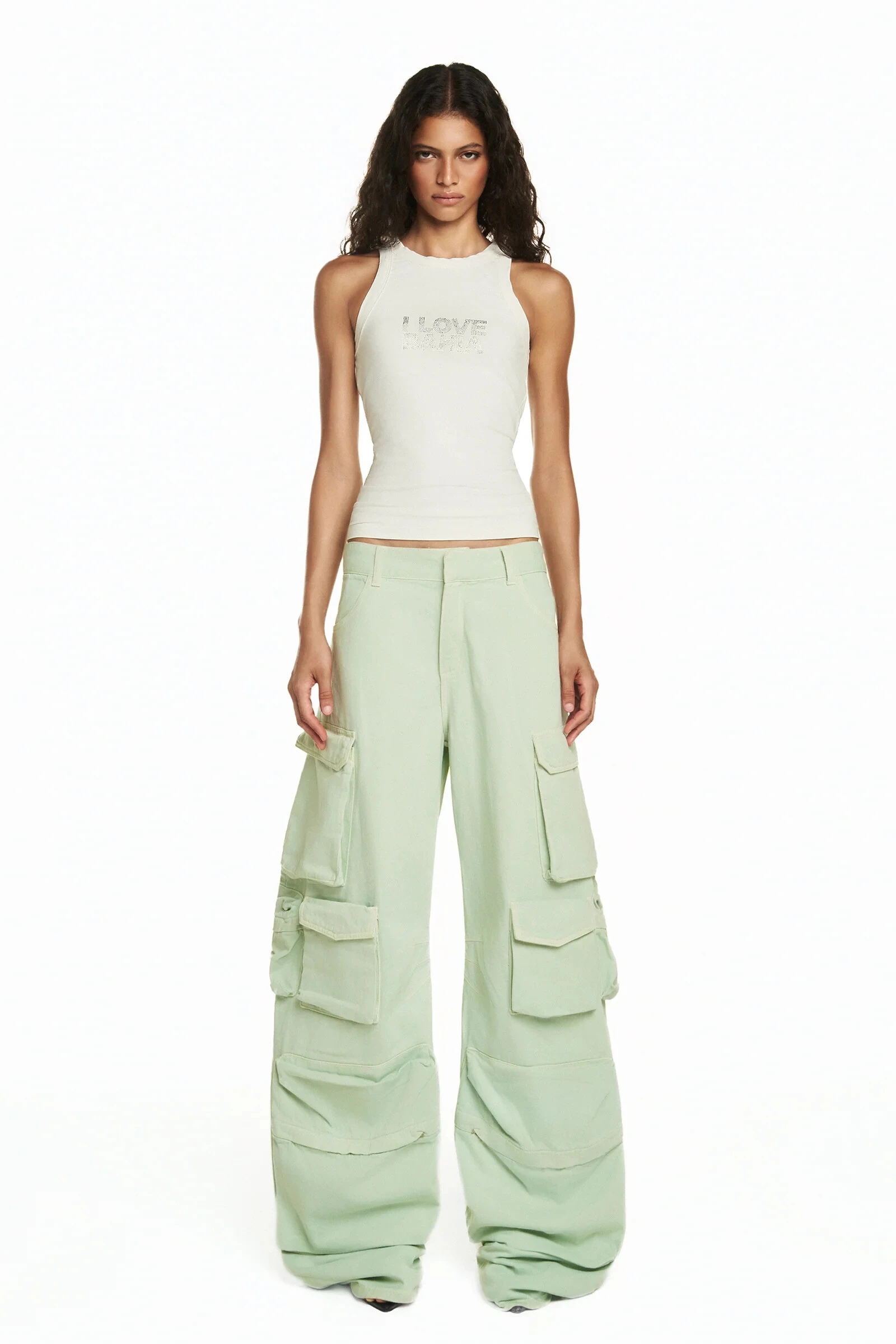 FotoCalça Cargo Múltiplos Bolsos Verde 36