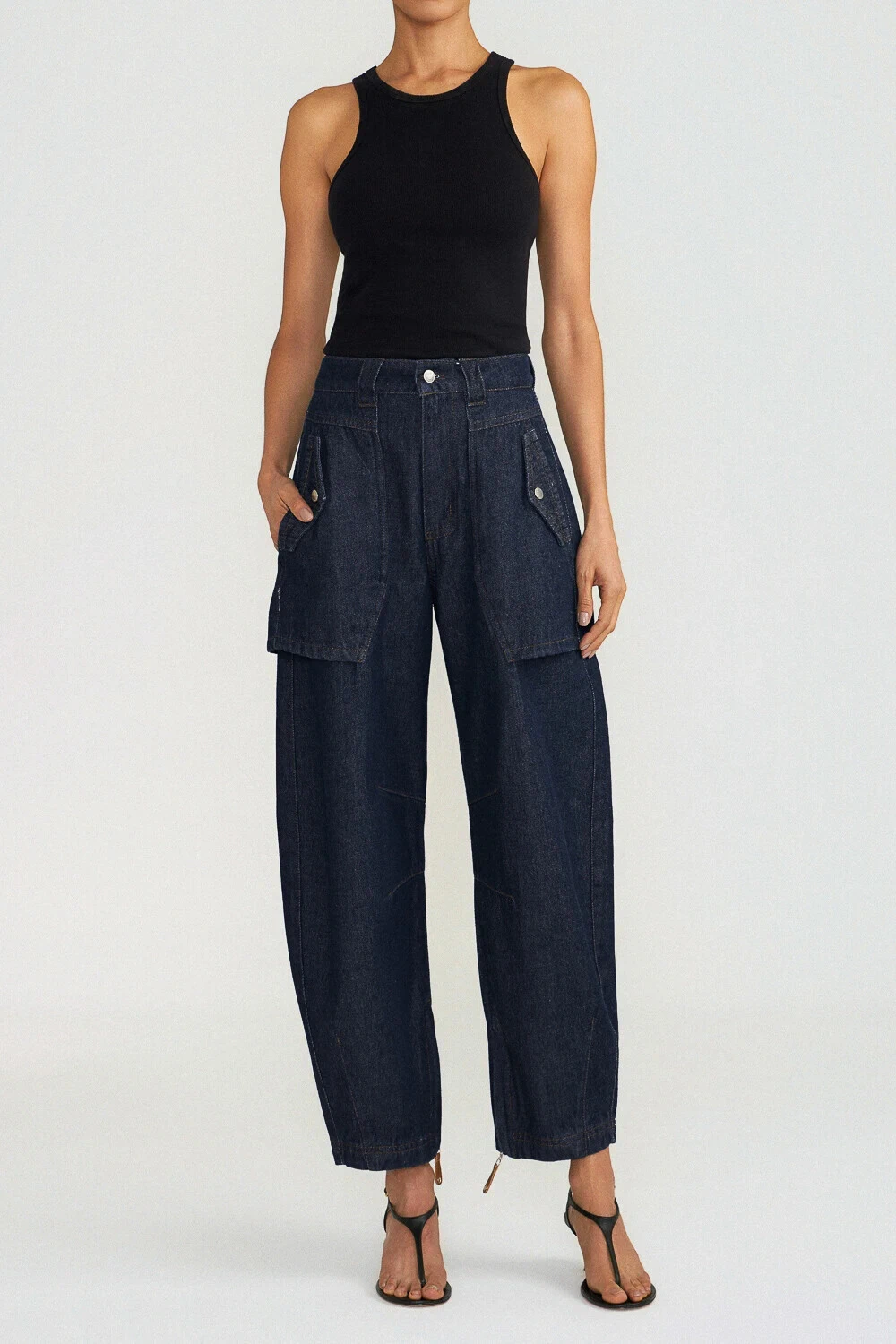 Foto Calça Curve Overlap Raw Denim