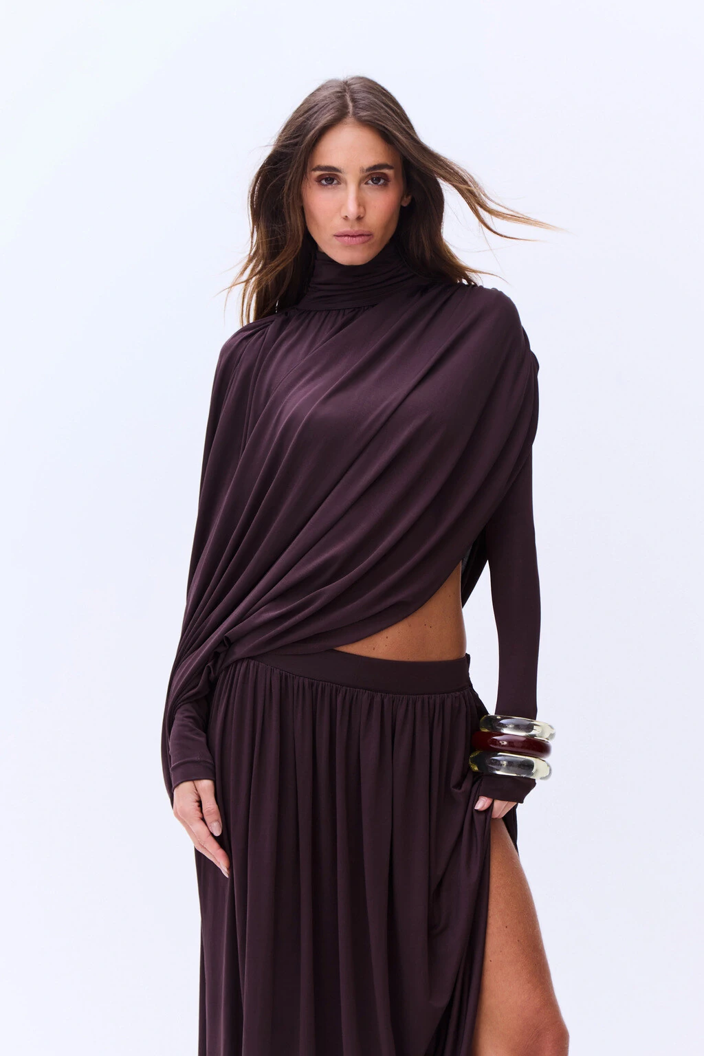 FotoConjunto Blusa/saia E Capa Aline