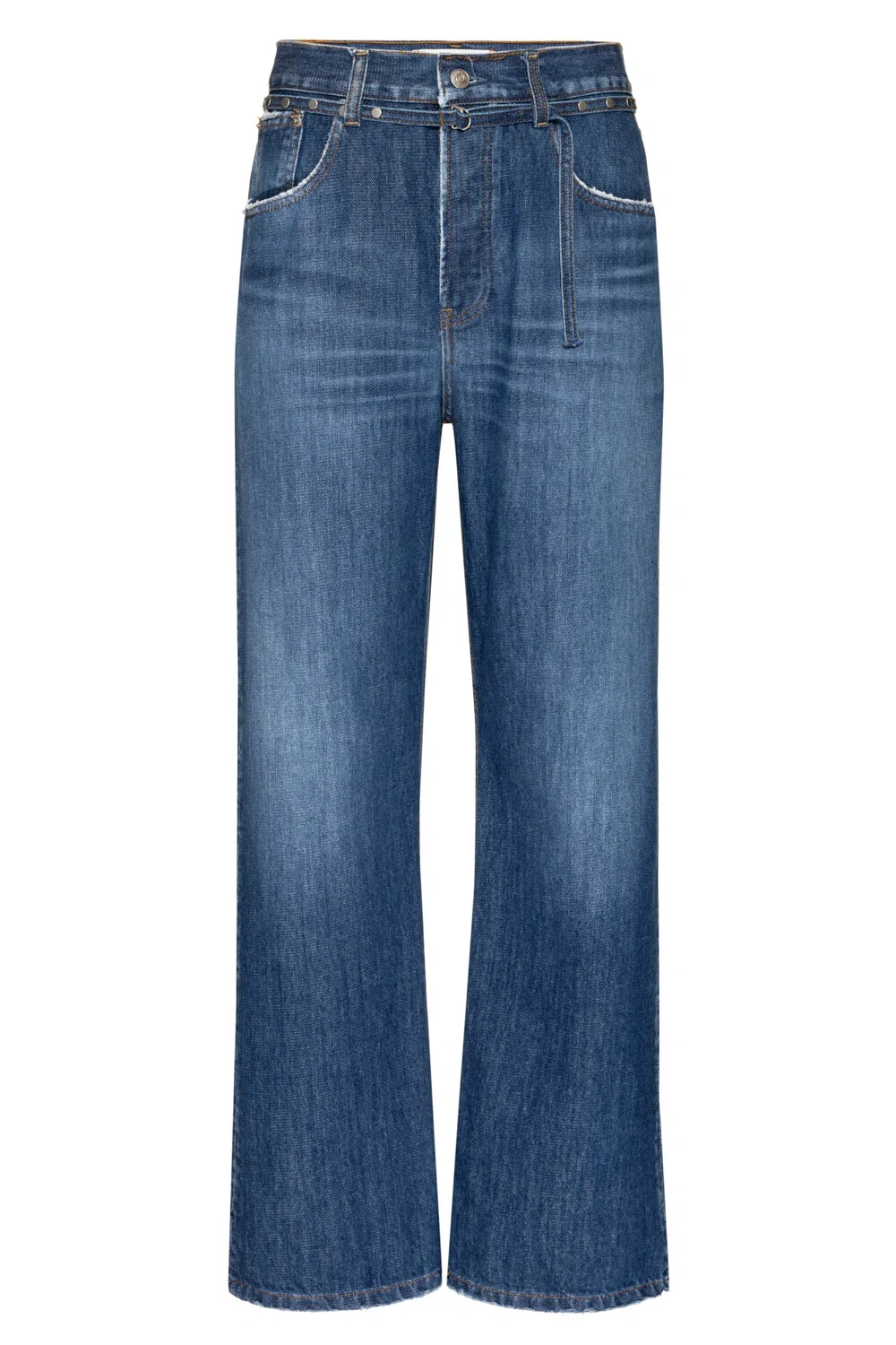Foto Calça Loose Jeans Escuro Denim