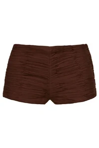 Mini shorts drapeado Algodão
