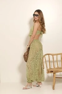 Calça aladim renda Botik