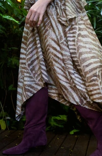 Vestido Ponta Veronica Zebra