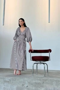 Vestido Bufante Olivia Listrado