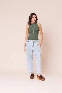 Calça Balloon Denin Jeans