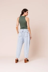 Calça Balloon Denin Jeans