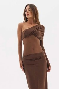 Conjunto Body Saia Tule Mariana