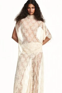 Calça pala lastex renda