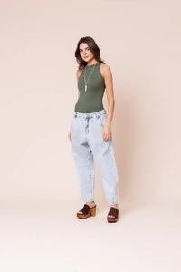 Calça Balloon Denin Jeans