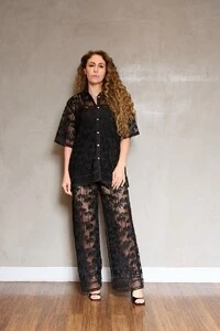 Calça coqueiro renda elástico Botik