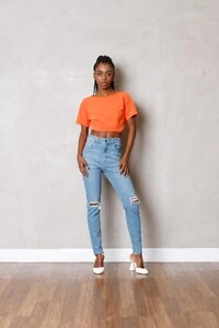 Cropped c/ detalhe de cristais