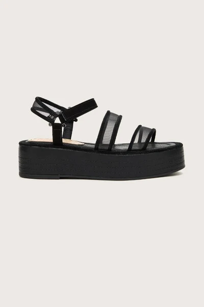 Foto Sandália Flatform Double Tule