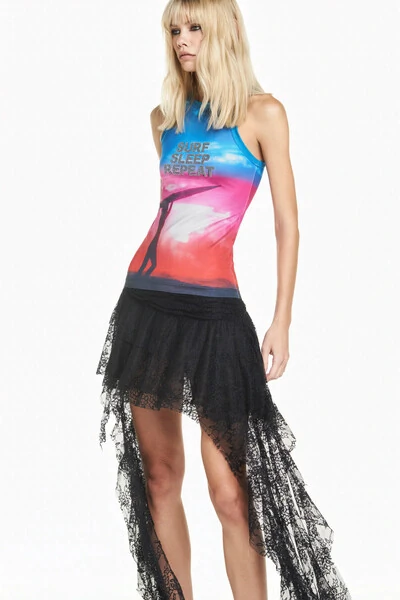 FotoRegata Lycra Surf Rosa Estampado M