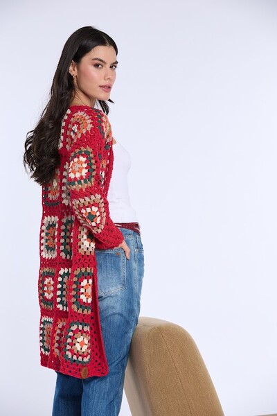 FotoKimono Crochet Longo Botik