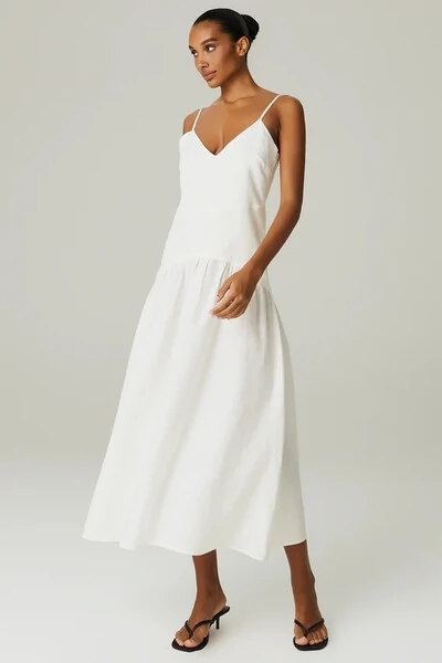 FotoVestido linho evase