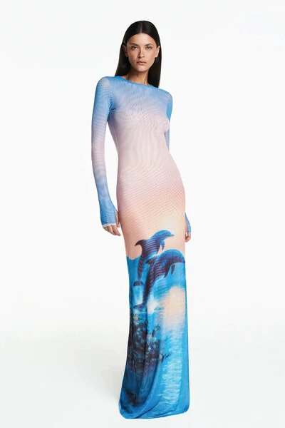 Foto Vestido Longo tule golfinho