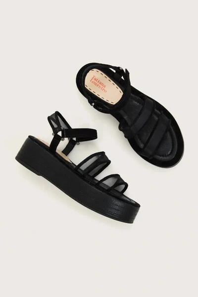 Foto Sandália Flatform Double Tule