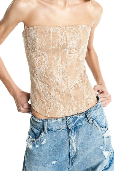 FotoTop Corset Tomara Que Caia Renda