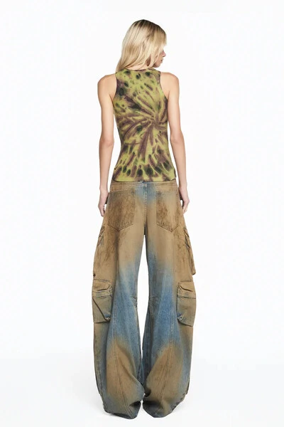 Foto Calça Dirty Jeans Múltiplos Bolsos