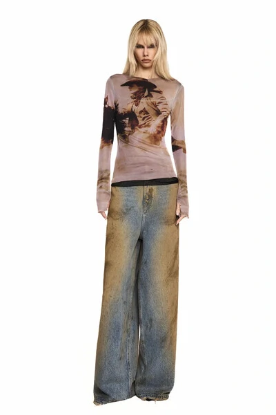 Foto Blusa Manga Longa Tule Wild West