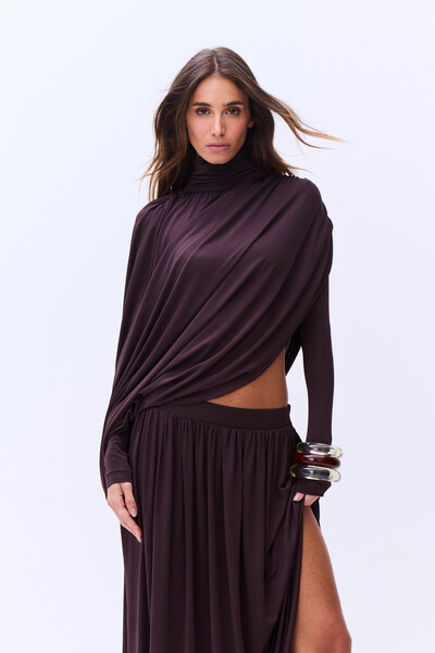 FotoConjunto Blusa/saia E Capa Aline