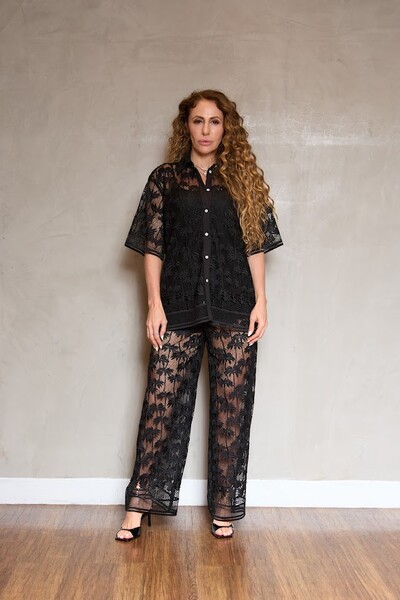 FotoCalça coqueiro renda elástico Botik