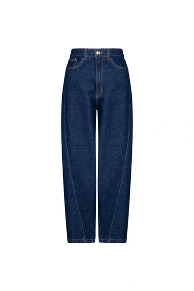 Foto Calça Barrel Raw Denim