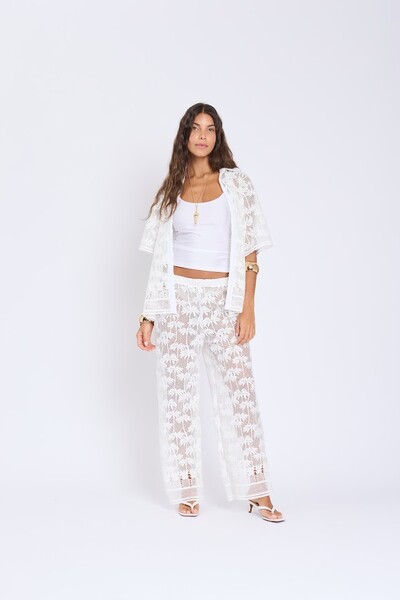 FotoCalça coqueiro renda elástico Botik